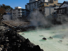 群馬県吾妻郡草津町~湯畑「朝」02