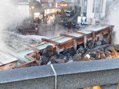 群馬県吾妻郡草津町～湯畑「夕」０４