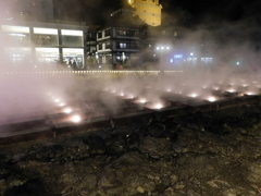 群馬県吾妻郡草津町~湯畑「夜」09