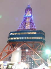札幌市大通～さっぽろ雪まつり限定ライトアップテレビ塔０１