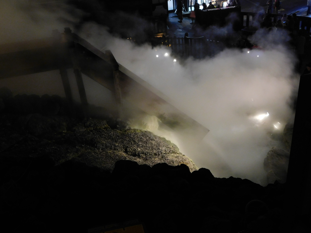 群馬県吾妻郡草津町～湯畑「夜」１６