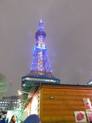 札幌市大通～さっぽろ雪まつり限定ライトアップテレビ塔０２