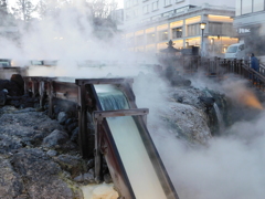 群馬県吾妻郡草津町～湯畑「夕」０５