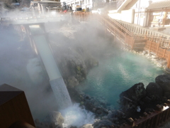 群馬県吾妻郡草津町~湯畑「朝」08