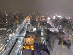 札幌市大通～さっぽろ雪まつり中のテレビ塔展望台夜景０２