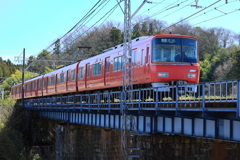 可児川を渡る電車