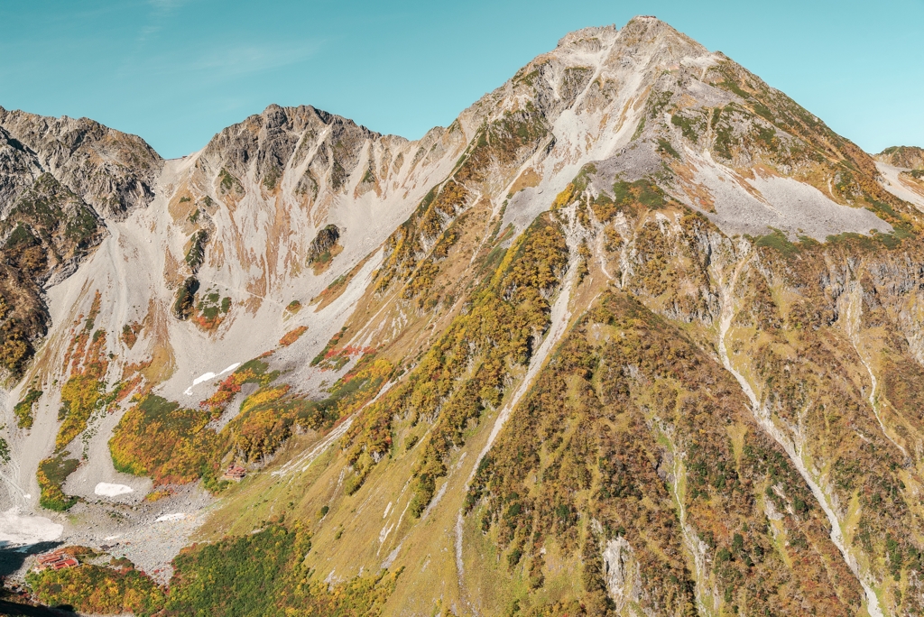 紅葉の北穂高岳