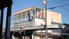 昔の商店、壁もかわいい