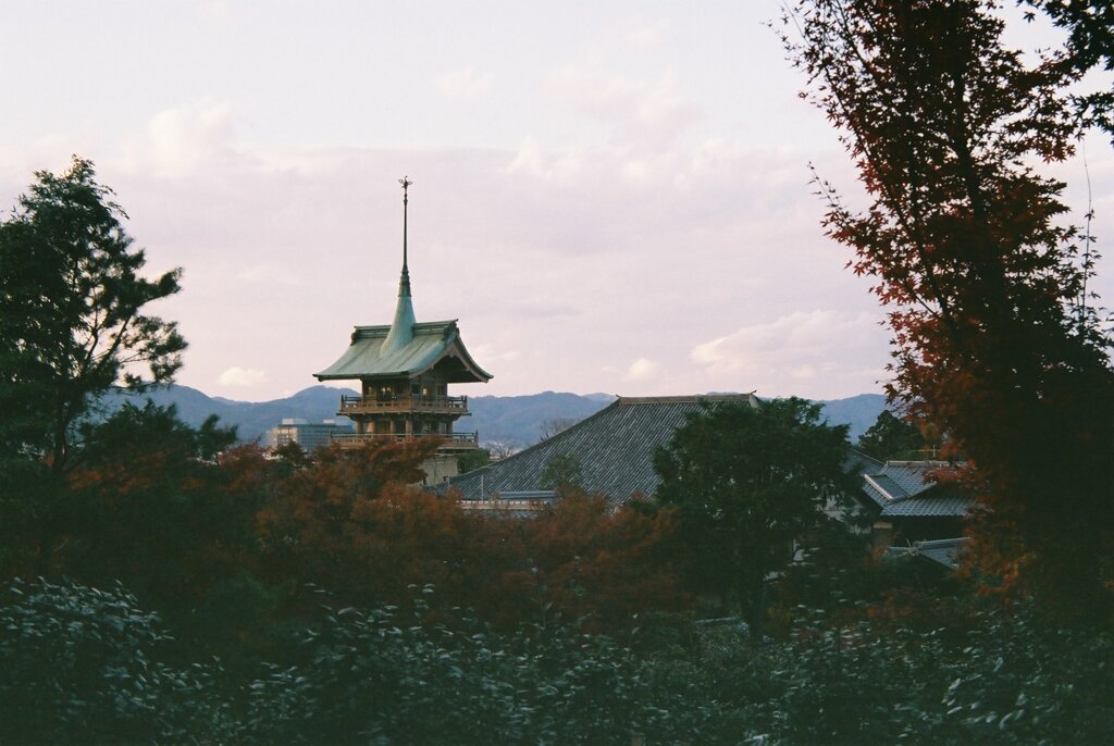 高台寺の入り口付近で