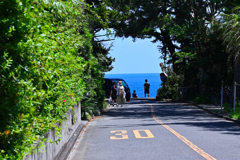 式根島、石白川前