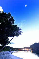 父島前浜午前５時