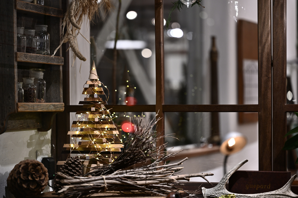 ショーウィンドウのクリスマス