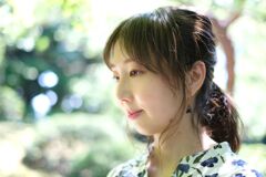 木陰、にて。