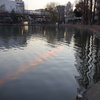 大きな池にて