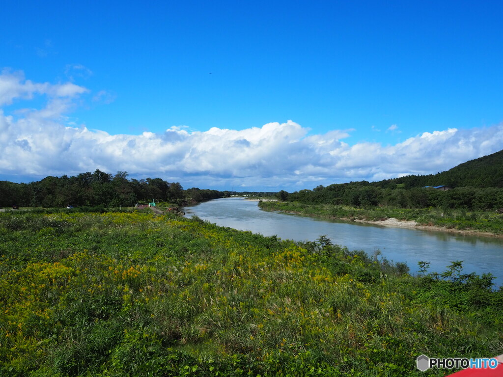 新潟県村上市　三面川