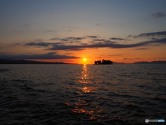 宍道湖の夕景　Ⅳ　煌めき