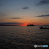 宍道湖の夕景　Ⅷ　『新たな船出』