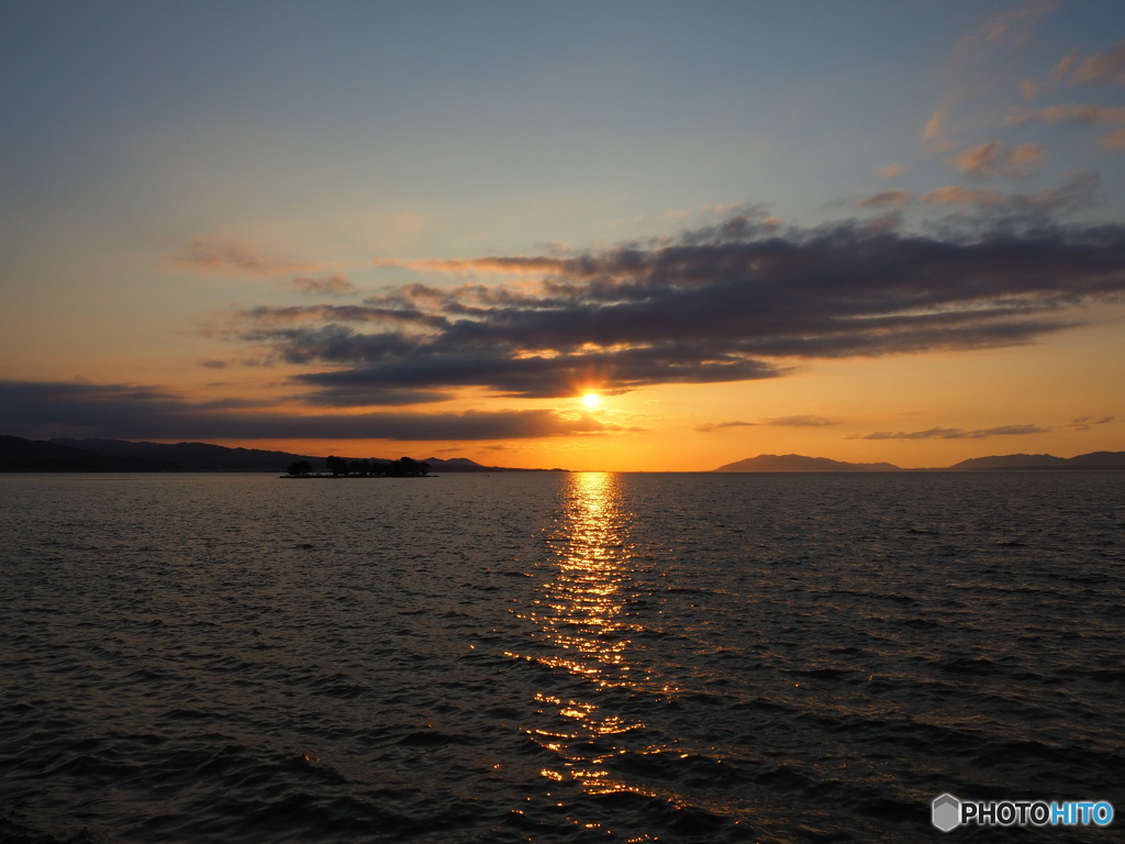 宍道湖の夕景Ⅰ　おわりのはじまり