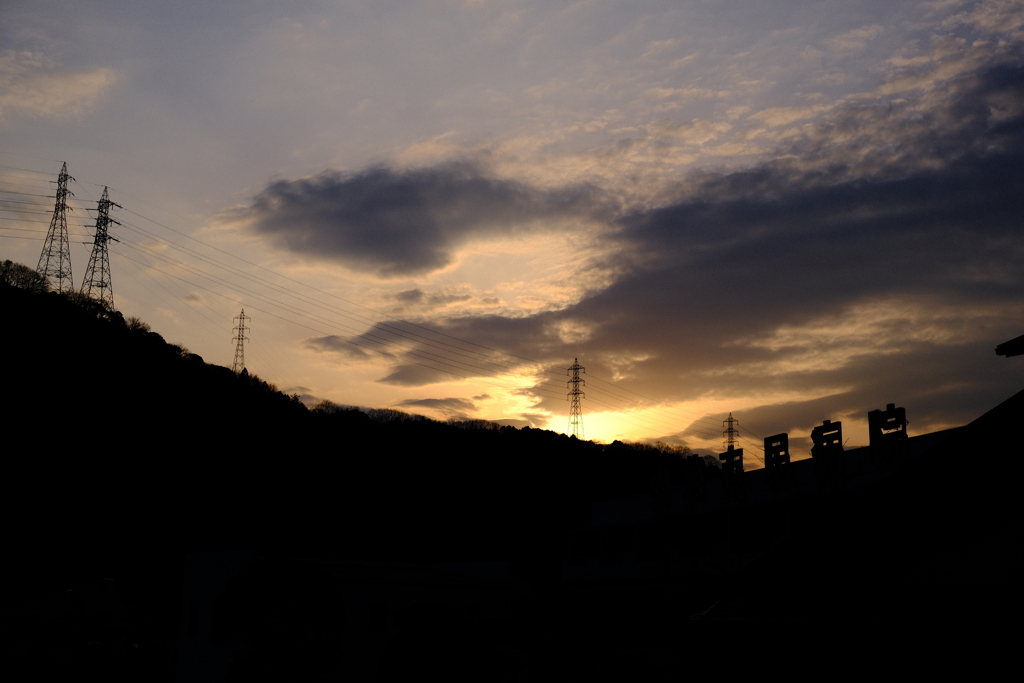 夕方の安芸市民病院