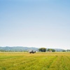麦畑とトラクター