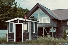 Nostalgic bus stop
