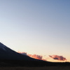 富士山と朝焼け