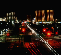 公園の展望台から撮った夜景