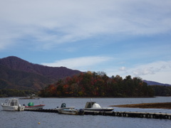 檜原湖にて