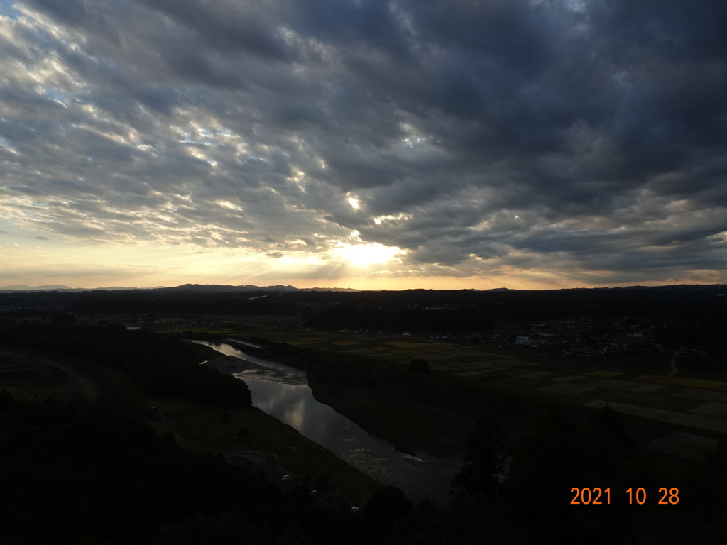 夕日・常陸大宮