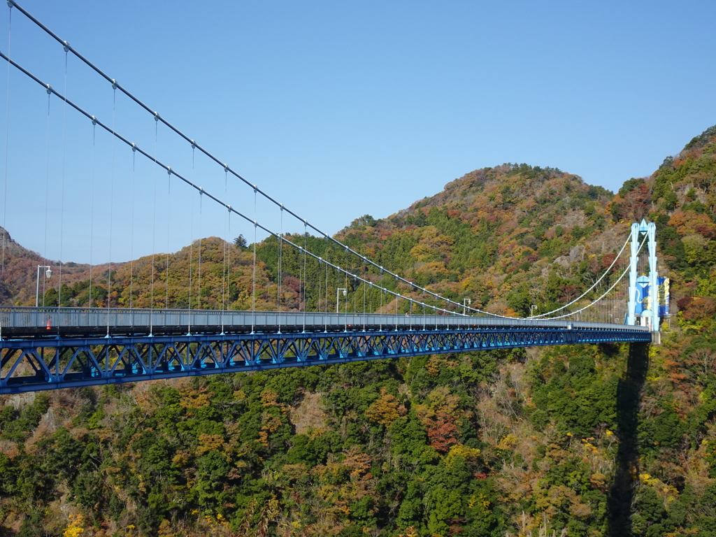 龍神大吊橋にて