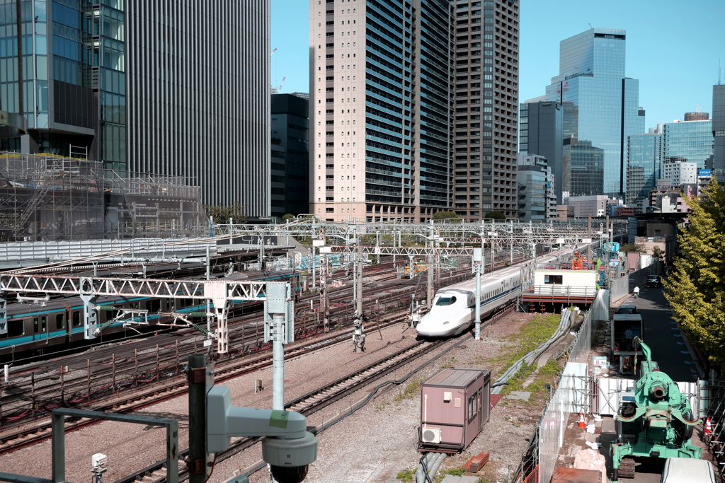 鉄道の見える風景（田町）