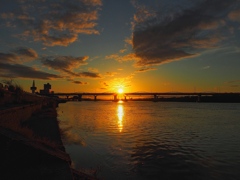 淀川の夕焼け③