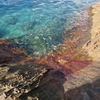 岩と海水