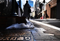 雪国じゃないのに残り雪～