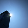 夏空を見上げる　～～～　暑い！