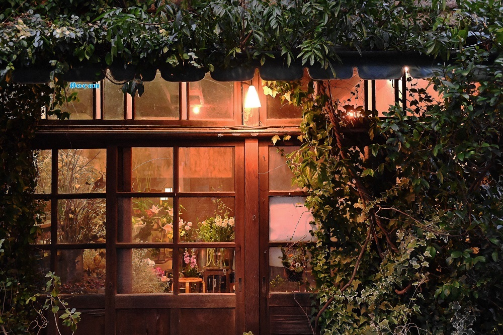 花屋さんの入り口