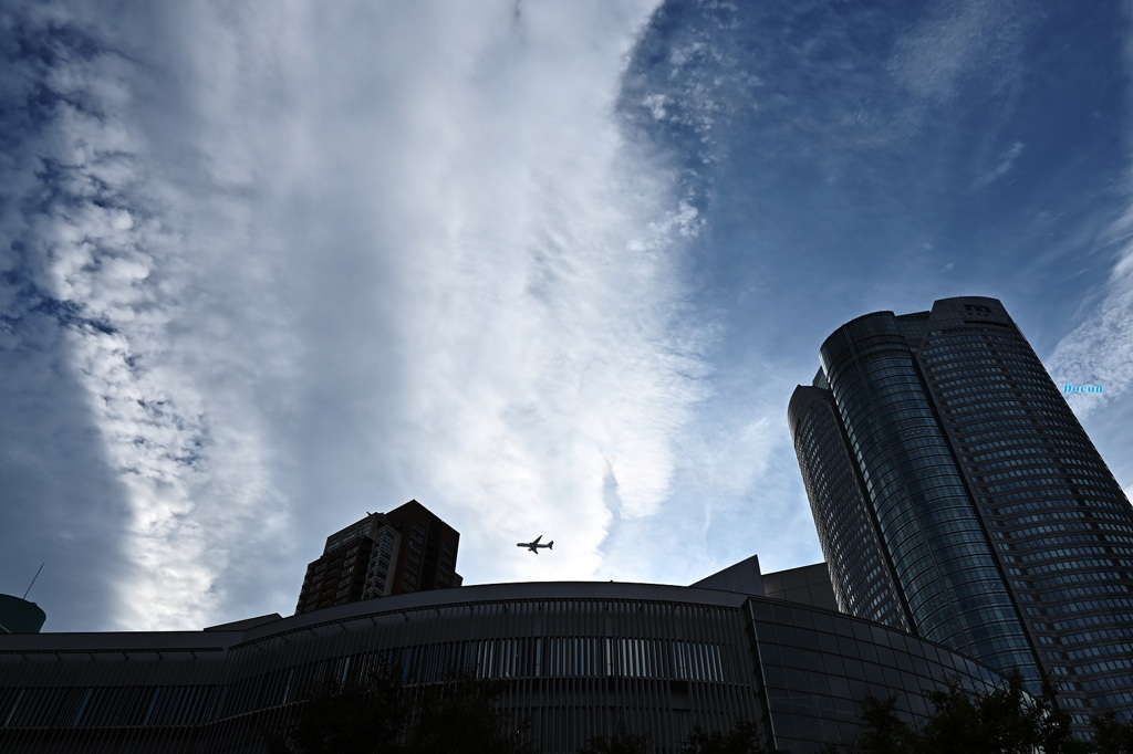 空と雲と・・飛行機と・