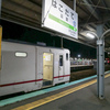 夜の函館駅のホーム