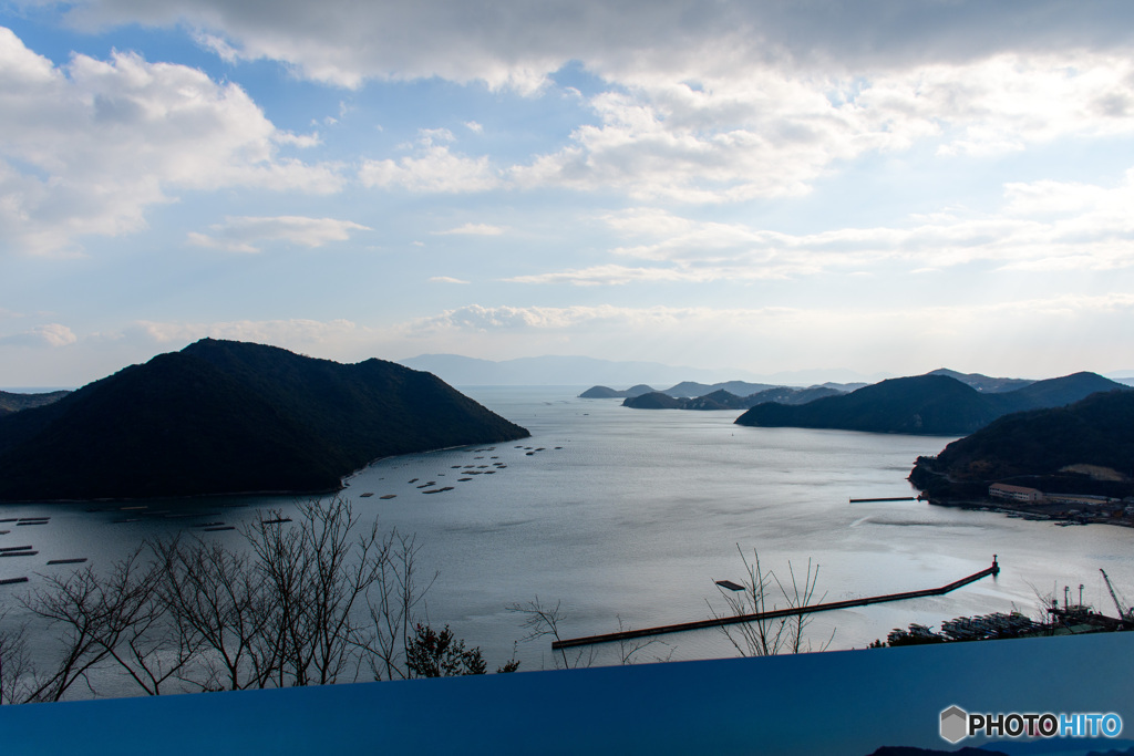 日生から眺める瀬戸内海の島々