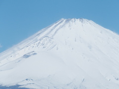 箱根の宿から見た富士山