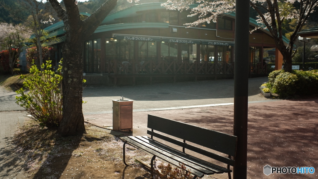 道の駅のベンチ