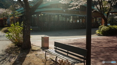 道の駅のベンチ