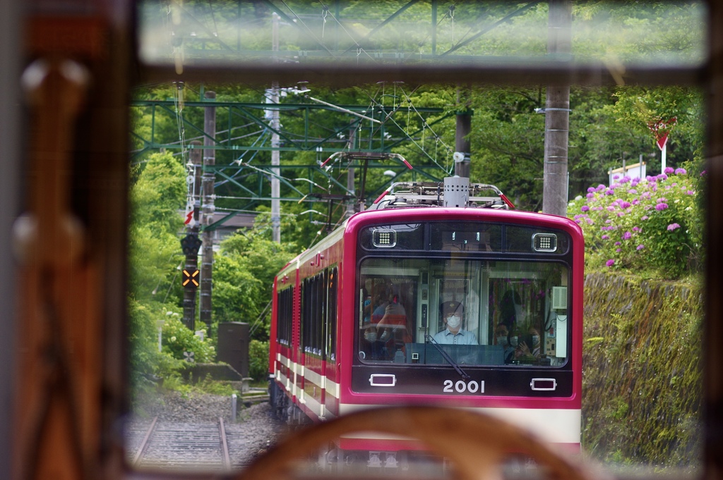 ほぼ車掌室からの眺め