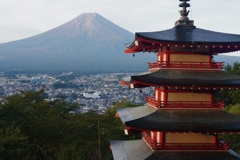 富士山と忠霊塔