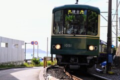 江ノ電と江ノ島