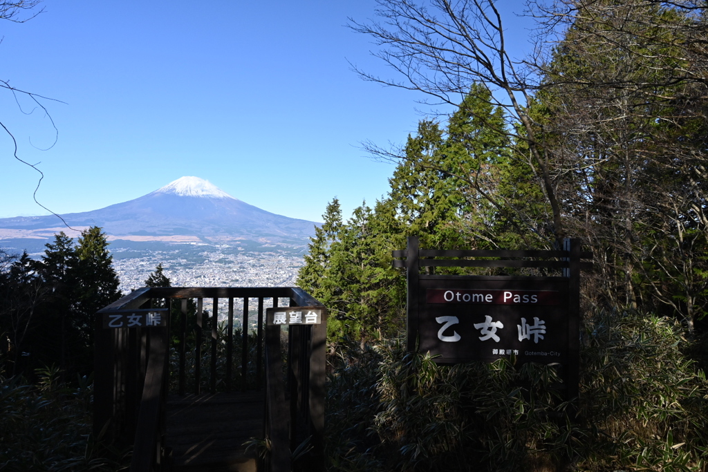 箱根、乙女峠からの富士