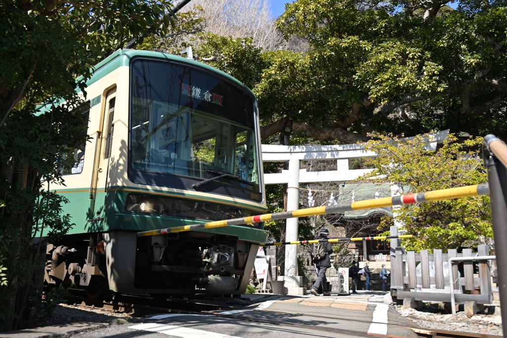 江ノ電、神社、鎌倉
