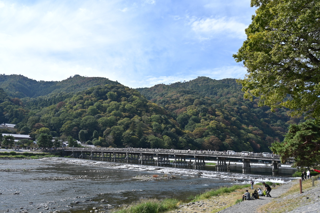 嵐山、渡月橋