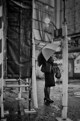 雨の横浜西口5番街