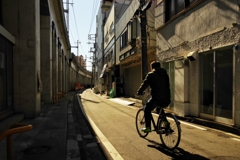 自転車の男性